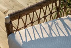 "Венеция" лаунж-зона из искусственного ротанга, цвет соломенный