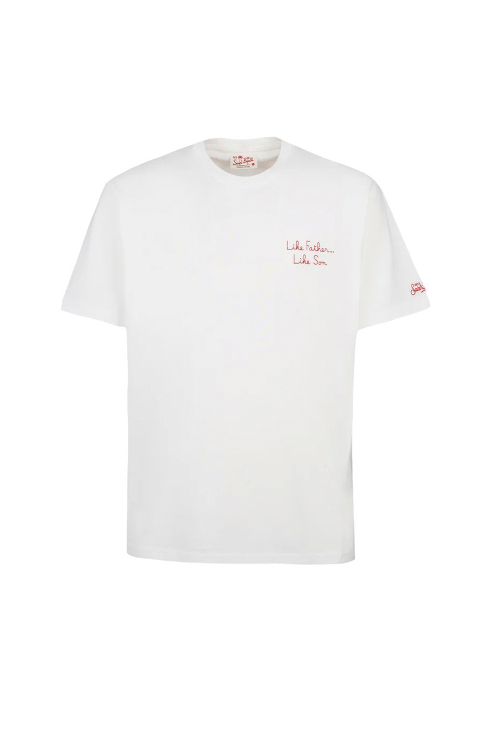 Футболка Saint Barth Homer Bart сёрферы белый