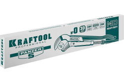 KRAFTOOL  PANZER-S, №0, 1/2", 240 мм, Трубный ключ с изогнутыми губками (2733-05)