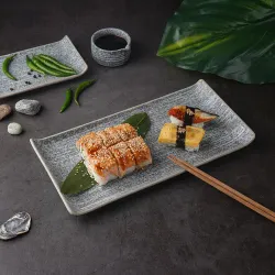 Блюдо прямоугольное 30,5*15*3,1 см с бортами Side Up2 Stone Untouched Taiga P.L. Proff Cuisine [1]