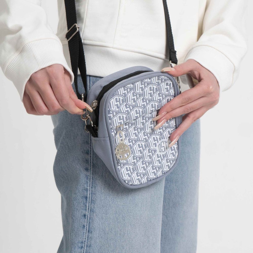 Сумка мессенджер Dissident DST Monogram Shoulder Bag Серая