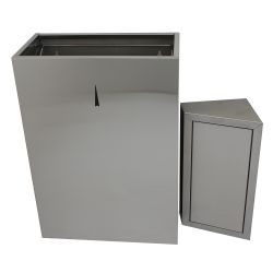 Урна для мусора подвесная GBW-30M (нерж)