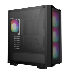 Корпус для компьютера Корпус Deepcool CC560 Mesh V2 черный без БП ATX 4x120mm 5x140mm 2xUSB3.0 audio bott PSU