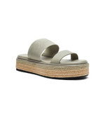 Кожаные шлепанцы Calvin Klein - мятный(HW0HW01966)