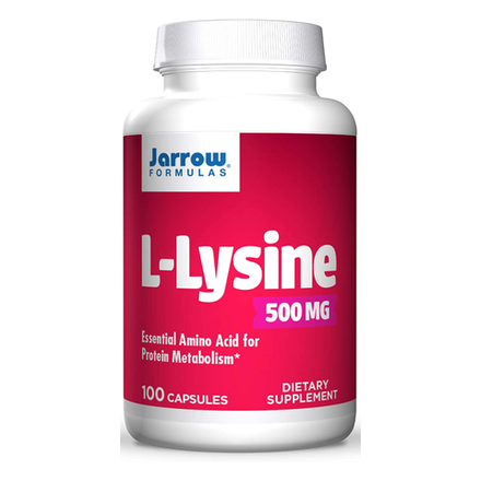 Jarrow Formulas, L-Лизин, L-Lysine 500 mg, 100 капсул