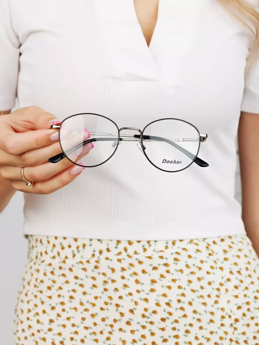 Оправа для очков женская брендовая металл