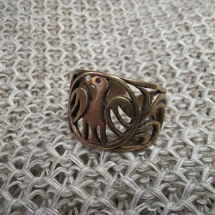 Кольцо "Птица". Стилизация