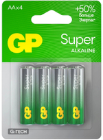 Батарейка GP Super (АА) в упаковке 4шт