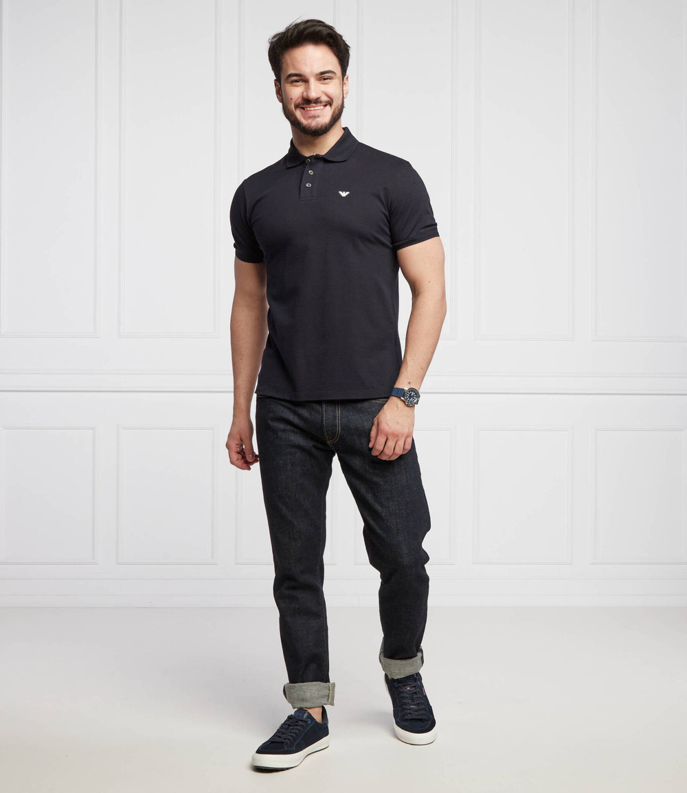 поло Emporio Armani - темно-синий(8N1FQ2 1JTKZ)