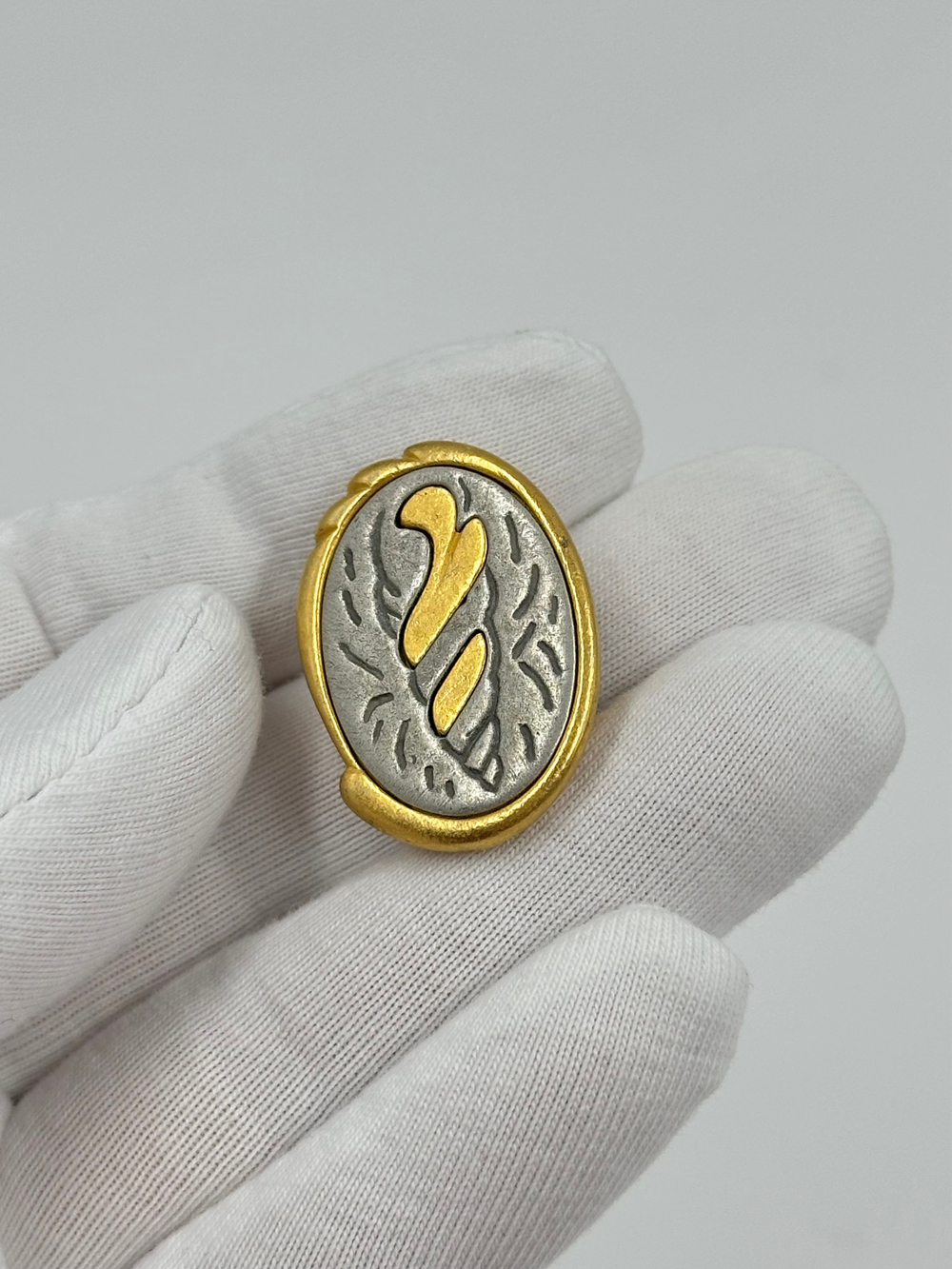 Накладка на пуговицу с ракушкой