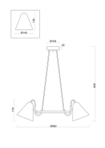 Подвесной светильник Freya FR8001PL-03WG