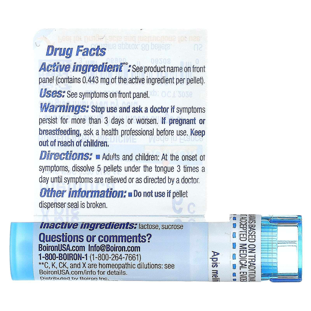 Boiron, Apis Mellifica, 6C, прибл. 80 гранул