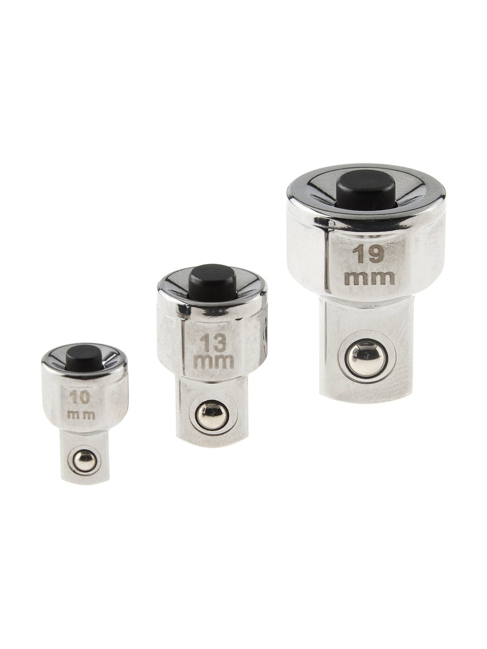 Набор комбинированных шарнирных ключей с трещоткой 13 предметов Inforce, Сталь Cr-V, 10-19мм, 06-05-53