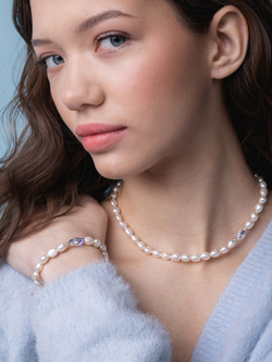 Браслет Скарабей Сваровски из жемчуга