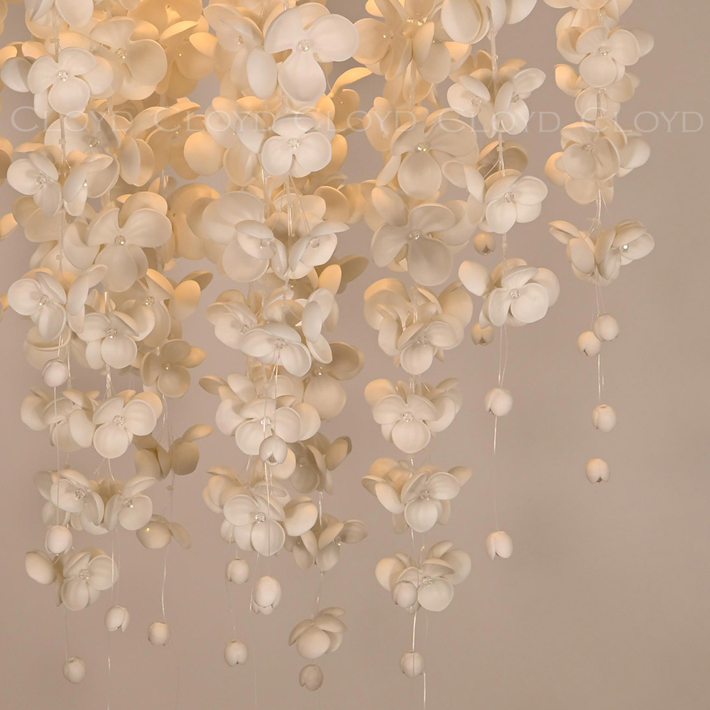 Люстра Cloyd TAONGI C9 / выс. 80 см - керамика - белый (арт.11333)