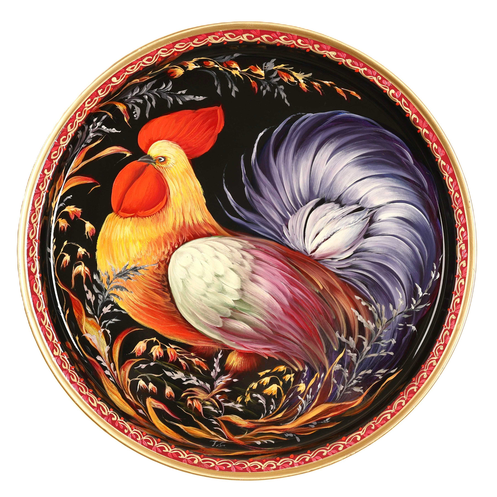 若斯托沃彩绘托盘 A9D27112590