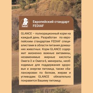 Сухой корм для кошек Glance с говядиной