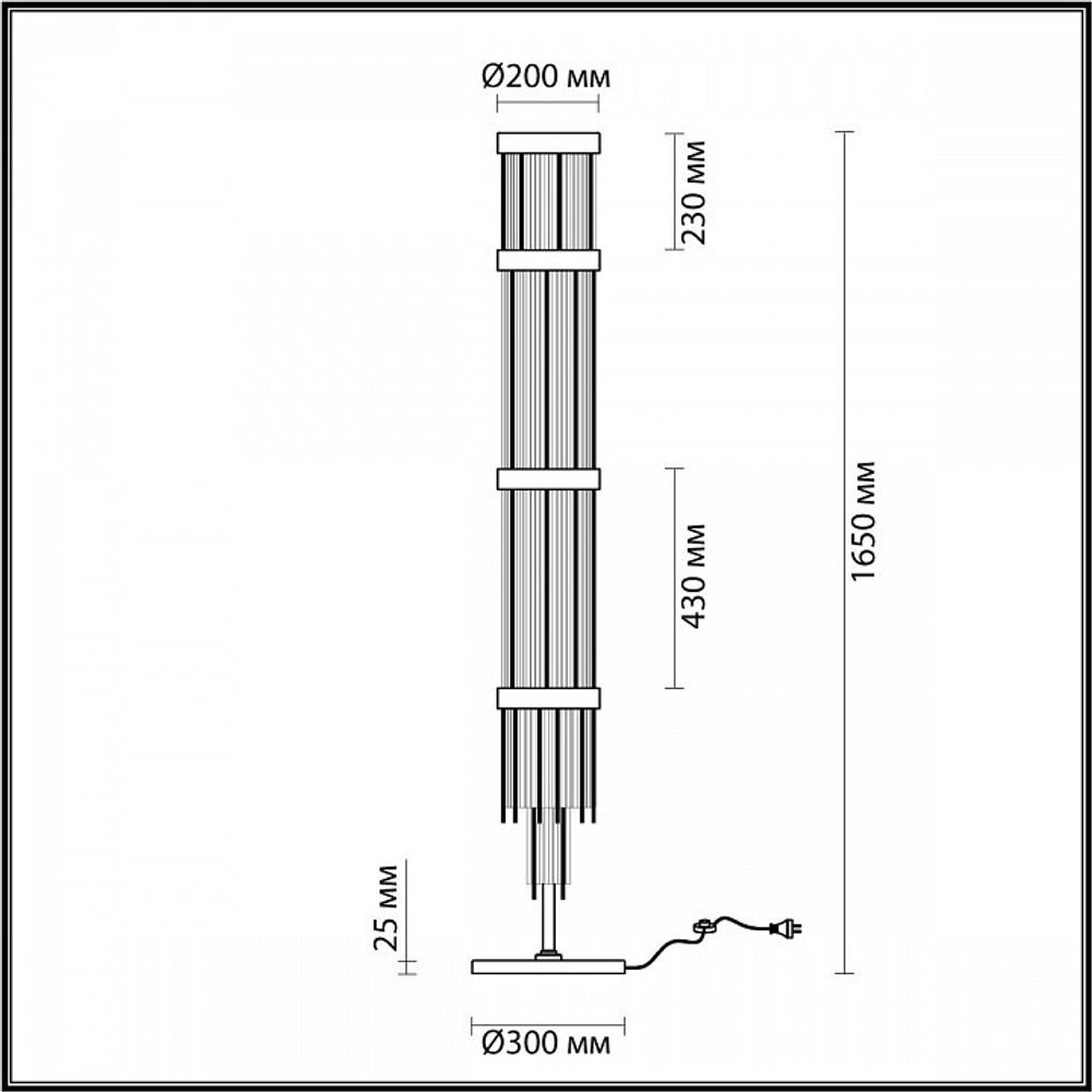Торшер Odeon Light York 4788/12F