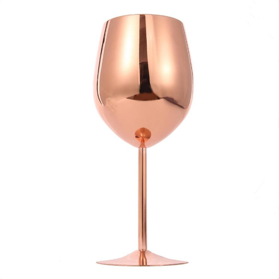 Рюмка коктейльная 530 мл "Wine" d 9,5/7,5 см h21 см нерж. медный цвет P.L.- Barbossa