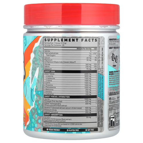 Ghost, Intra, апельсиновый сок, 430 г (15,2 унции)