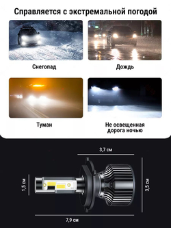 Лампа светодиодная автомобильная H7