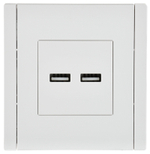 FORTE&PIANO Розетка USB A+A 3,1А FP249 белый IEK