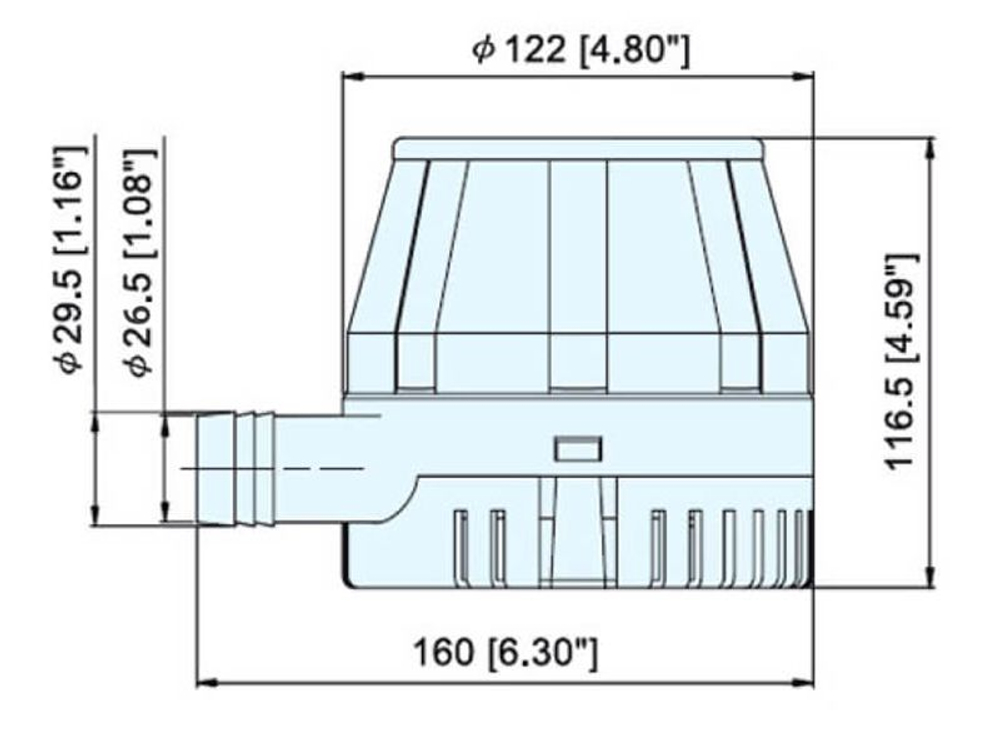 Трюмная помпа "TMC 1250", 24 В (10017137)