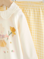 Лонгслив и легинсы в комплекте для малышей Next W78-024, Молочный, Желтый