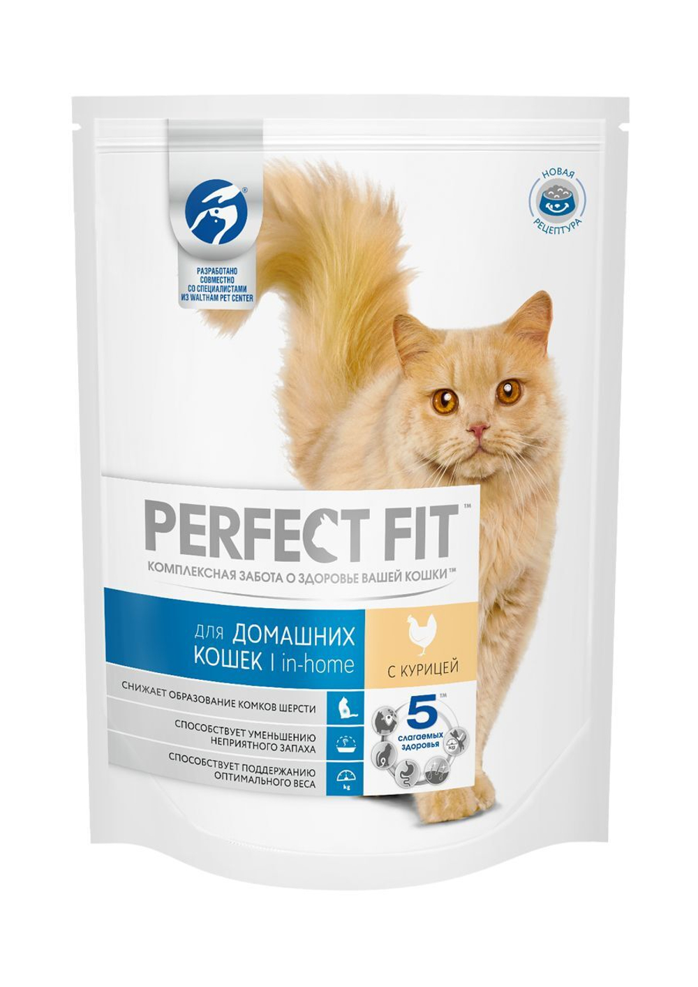 Сухой корм Perfect Fit In-Home для домашних кошек курица 2,5 кг