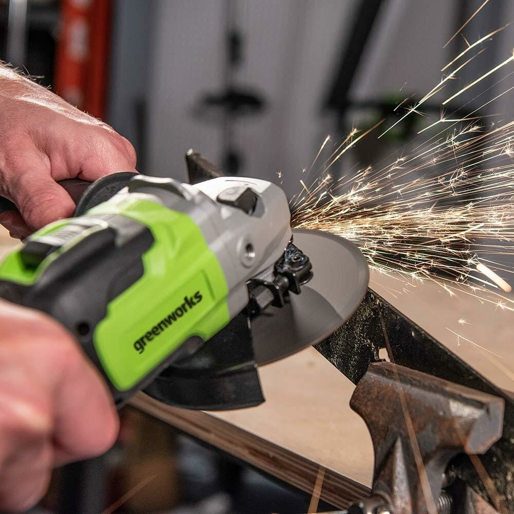 УШМ GREENWORKS GD24AGK2 в компл. с АКБ 2Ач. и ЗУ (3200207UA)