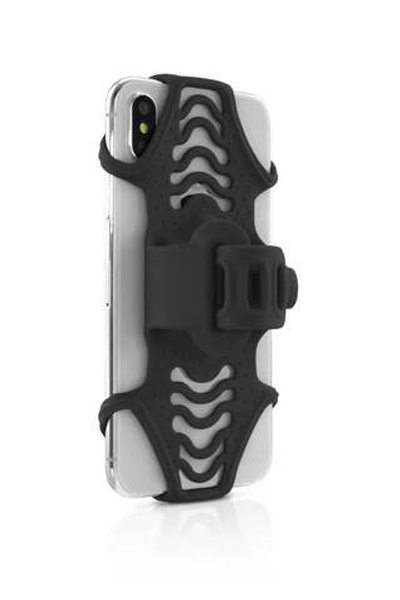 'Держатель для смартфона 07-180020 силиконовый НА ВЫНОС универс. 4.0''-6.5'' BIKE TIE PRO 2 черный BONE'