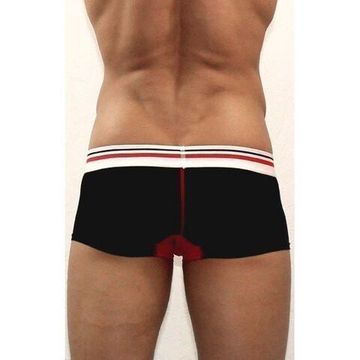 Мужские трусы хипсы черные с красной вставкой Diesel Black