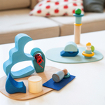 Деревянный сюжетный игровой набор "У воды"