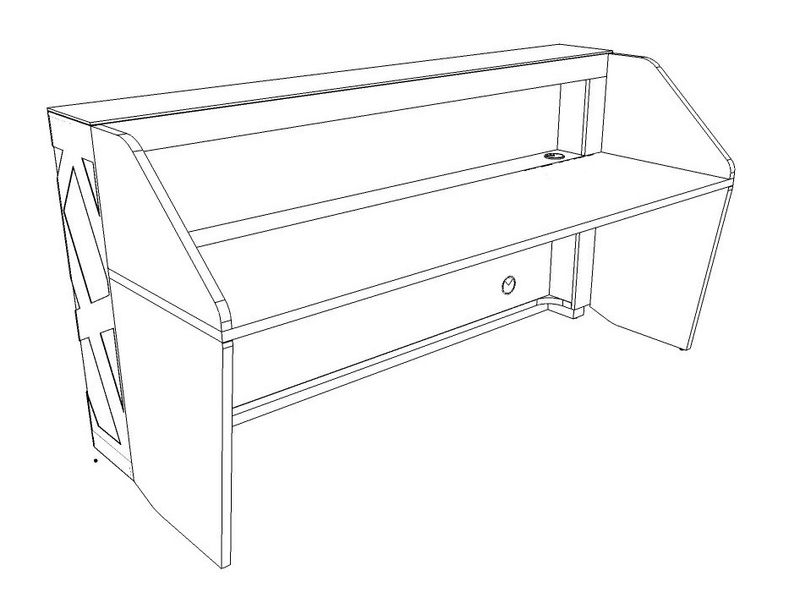 Стойка ресепшн с LED подсветкой
