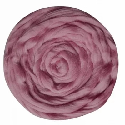 Шерсть для валяния "ТРО", гребенная лента, полутонкая шерсть, 100г, ликер