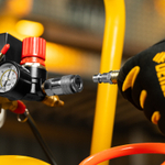 Компрессор безмасл. малошумный DLP -3000/50, 3 кВт, 2х1,5 кВт,50 л, 2850 об/мин,500 л/мин Denzel