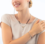 Серьги Coeur de Lion Black-White 1133/21-1314