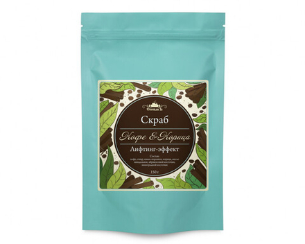Скраб для тела сухой Кофе и корица, 150 г (3,15 б)