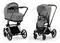 Детская коляска Cybex Priam IV 2 в 1 Mirage Grey шасси Chrome Black