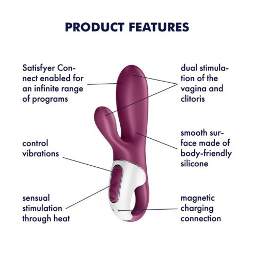 Вибратор-кролик Hot Bunny Connect App Satisfyer