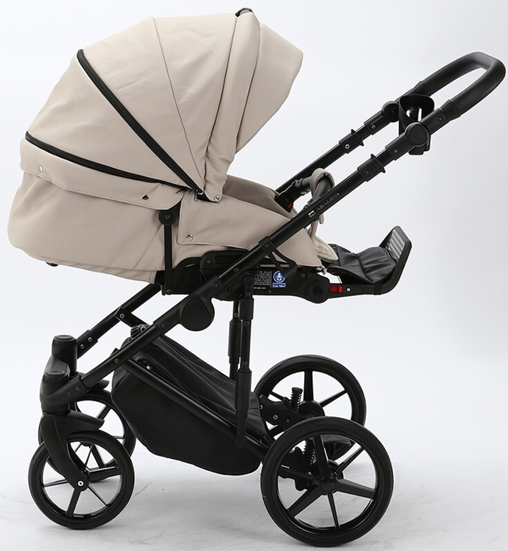 Детская коляска Adamex Zico Deluxe 2 в 1 Z-SA07 СВ.БЕЖ.КОЖА