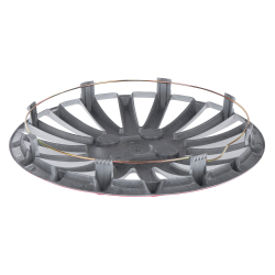 Колпаки R14 Orion 4шт (бело-красные) ABS-пластик ARNEZI A0702078