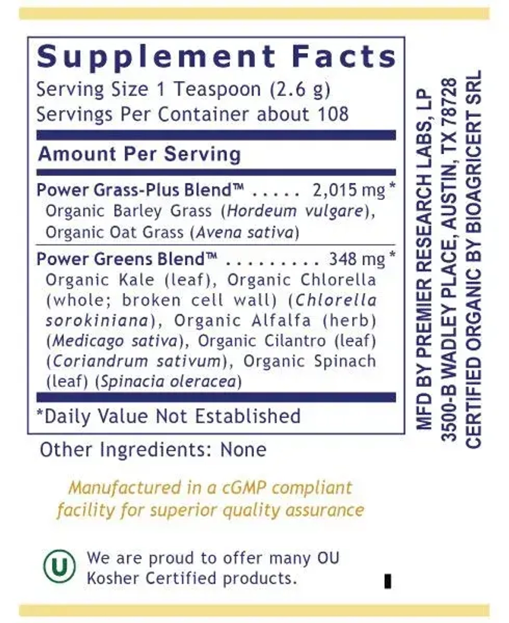 Organic Greens 283 г Powder Premier Research Labs