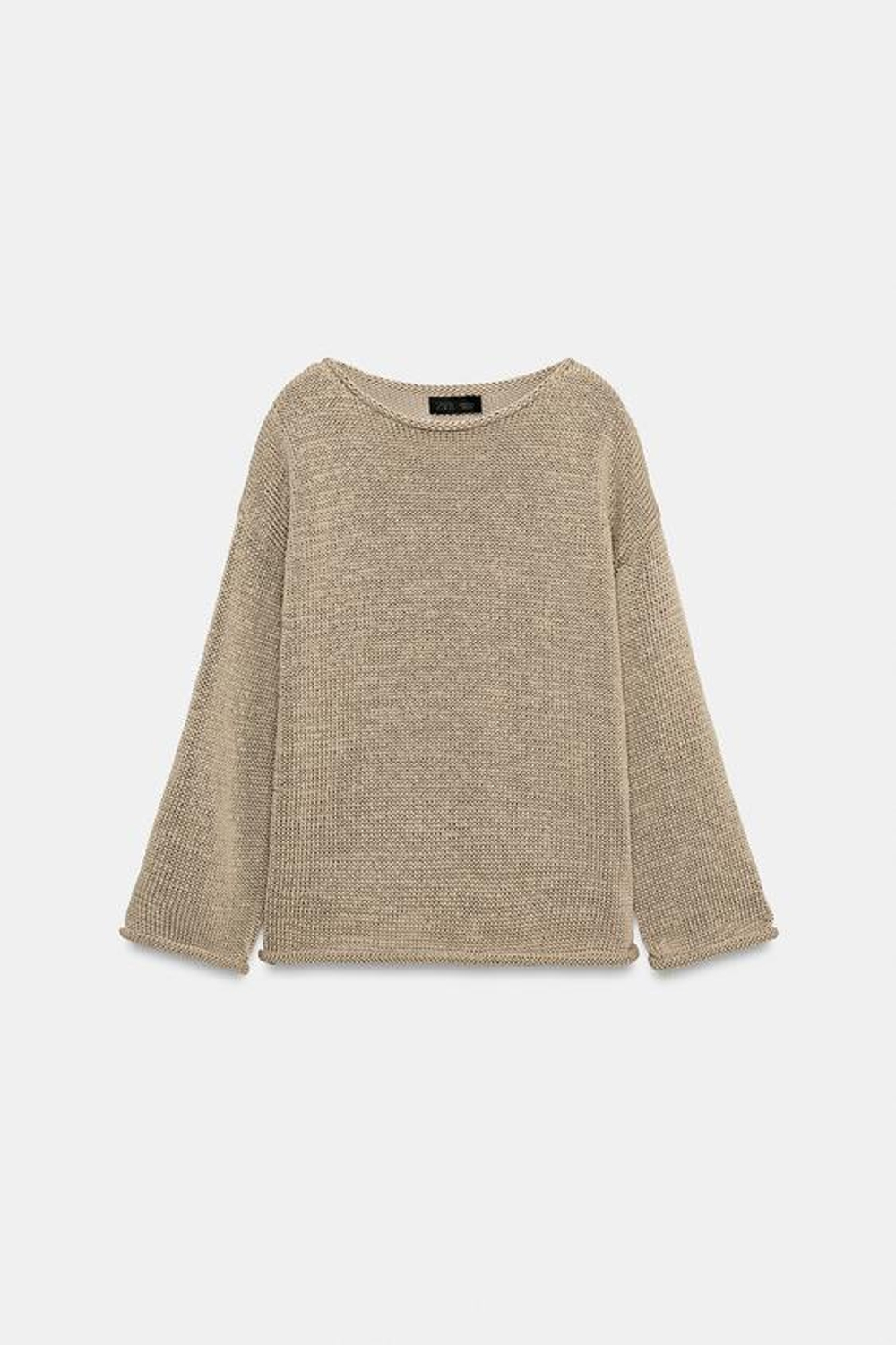 СВИТЕР С ШИРОКИМ ВОРОТНИКОМ - ZARA