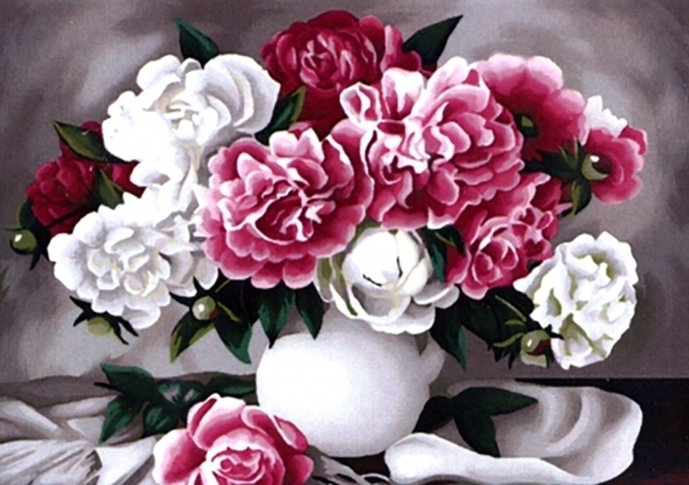 Алмазная мозаика 30*40см KiKi «Пионы. Когай Ж.» полная выкладка VA004