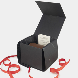 Коробка для часов из кожи теленка, бордового цвета