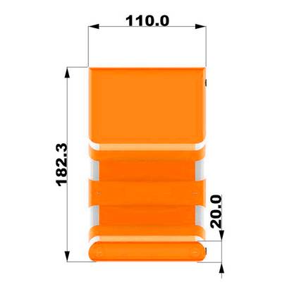 Надувная лестница для бассейна из ПВХ с бассейном, оранжевый, 1.82*1.1*0.87 м