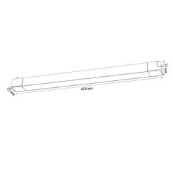 ULB-Q281 30W-4000K WHITE Светильник-прожектор светодиодный трековый. Линейный. 2500 Лм. Белый свет 4000К. Корпус белый. ТМ Volpe
