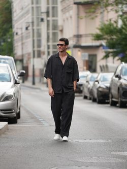 Брюки широкие легкие | graphite