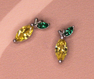 Подвеска лимон 13х6 мм